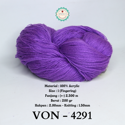 KATALOG - Benang Rajut Wool / Wol / Siet Yarn 200 gram VONEL (BENTUK HANK, TIDAK DIGULUNG) PART 2