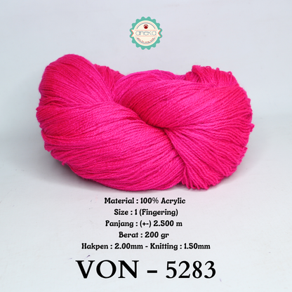 KATALOG - Benang Rajut Wool / Wol / Siet Yarn 200 gram VONEL (BENTUK HANK, TIDAK DIGULUNG) PART 2