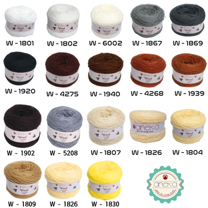 KATALOG - Benang Rajut Wool / Wol / Siet Yarn 30 dan 50 gram - PART 1