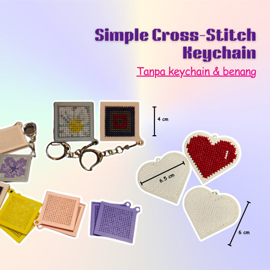 KATALOG -  [TANPA KEYCHAIN & BENANG] 3D Print Embroidery / Cross Stitch / Keychain / Menyulam / Sulam Tangan / Gantungan Kunci