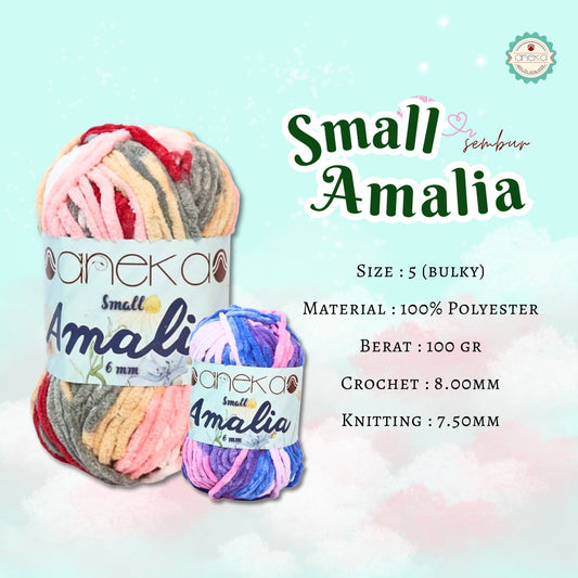 KATALOG - Benang Rajut Small Amalia Sembur  / Chenille Mix Colors Crochet Knitting  Yarn -  Part  2
