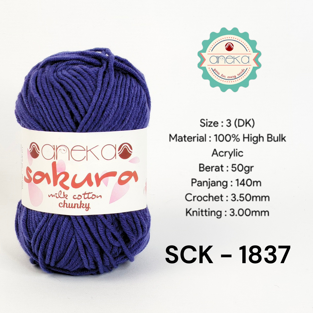 KATALOG - Benang Rajut Katun Susu Sakura Milk Cotton Chunky PART 1