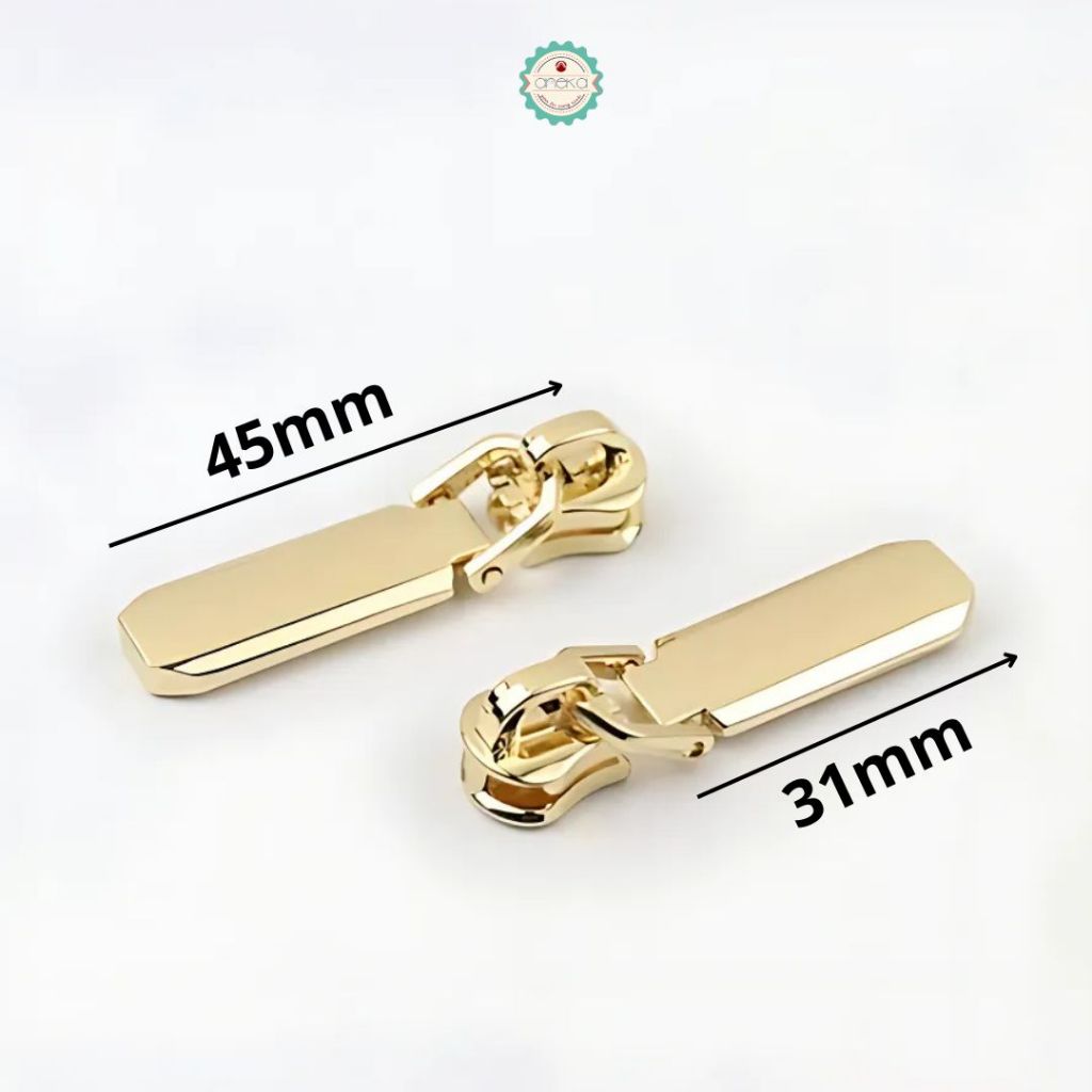 ANEKA - [2PCS] Kepala Ritsleting Lonjong Premium / Accessories DIY Solid Zip Head Special for Metal Zipper