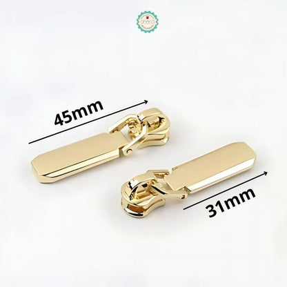 ANEKA - [2PCS] Kepala Ritsleting Lonjong Premium / Accessories DIY Solid Zip Head Special for Metal Zipper