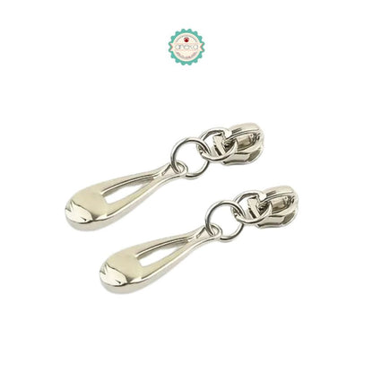 ANEKA - [2PCS] Kepala Ritsleting Bulir No. 3 / Pull Up Zipper Tears Water Drop Premium