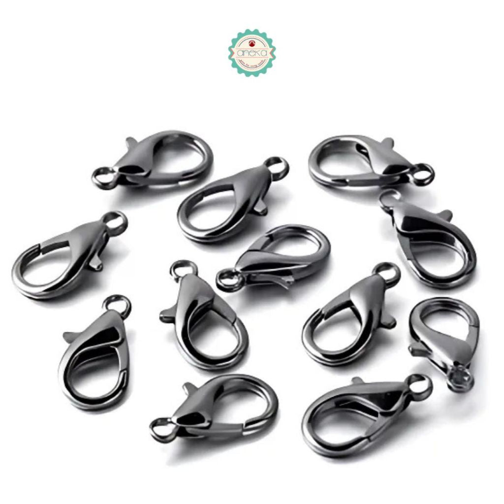 ANEKA - [12PCS] Kokot Udang / Pengkait strap masker/ mini lobster hook / Metal Clasp Connector / DIY Jewelry