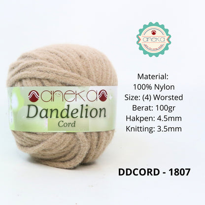 KATALOG - Benang Rajut Dandelion Cord / Crochet Knitting Cord Yarn