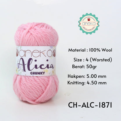 KATALOG - Benang Rajut Alicia Chunky / Wool / Wol Crochet Knitting Yarn