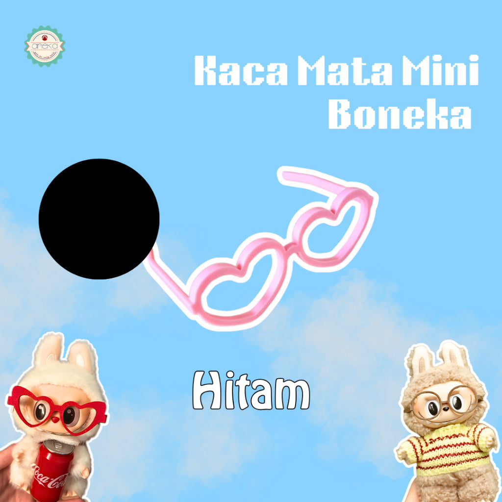 KATALOG - 3D Print Kaca Mata Boneka Unik Lucu / Dolls Glassses / Toy Accessories