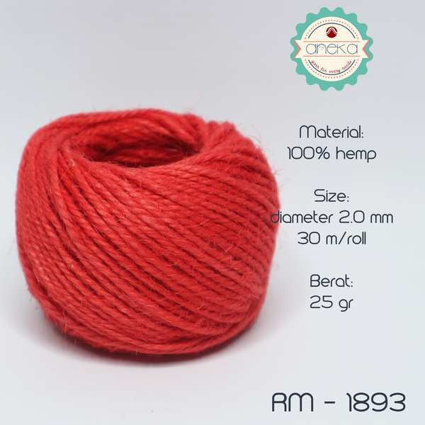 CATALOG - Jute Colored Hemp Rope 25 grams 2ply / Straw / Mendong / Packing Tie (+/- 30 meters)