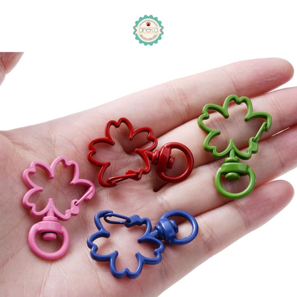 ANEKA - [5PCS] Kait Tas Sakura Warna / Gantungan Kunci / Hook Clasp Lobster Keychain Premium