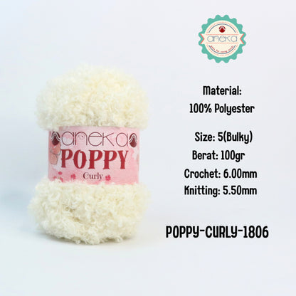 KATALOG - Benang Rajut Knitting Poppy Curly / Crochet Knitting Yarn