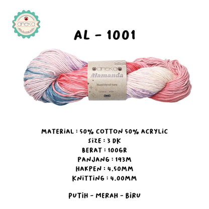 KATALOG - Benang Rajut Alamanda / Hand Dyed Yarn Cotton Yarn / Katun