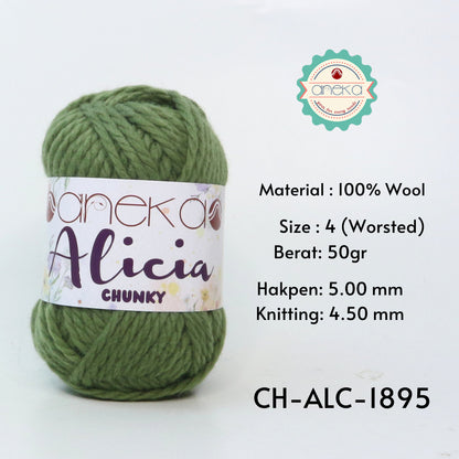 KATALOG - Benang Rajut Alicia Chunky / Wool / Wol Crochet Knitting Yarn