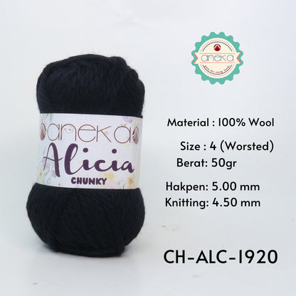 KATALOG - Benang Rajut Alicia Chunky / Wool / Wol Crochet Knitting Yarn