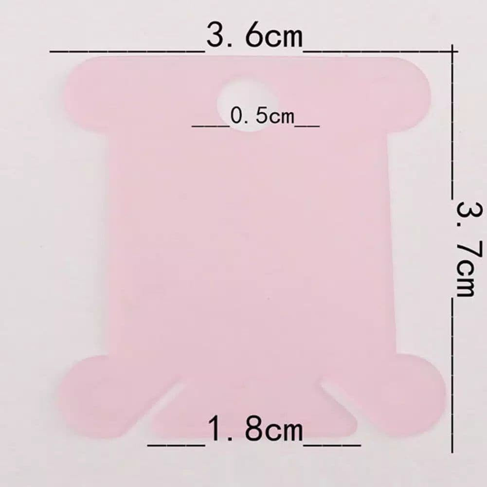[10 PCS] Plastic Bobbin Card / Embroidery Thread Roll Card - CONTENTS 10 PCS