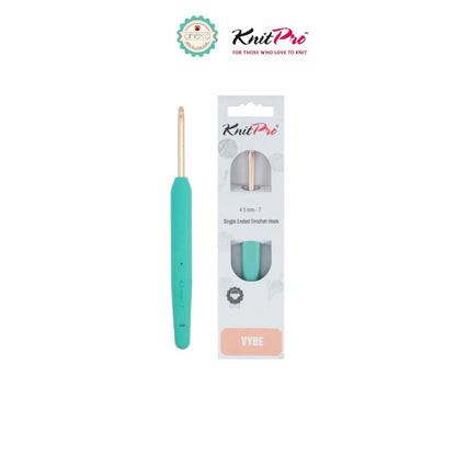 KNITPRO - Vybe Single Ended Crochet Hooks / Alat Rajut Hakpen