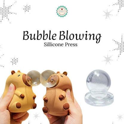 ANEKA - [2 PCS] Bubble Blowing Sillicone Press / Bola Karet Penghilang Stress