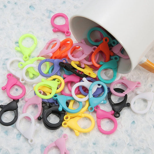ANEKA -  [4PCS] Lobster Clasp Plastik Pengait Gantungan Kunci Keychain 25mm
