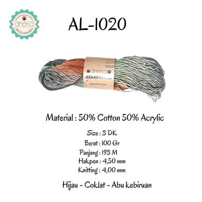 KATALOG - Benang Rajut Alamanda / Hand Dyed Yarn Cotton Yarn / Katun