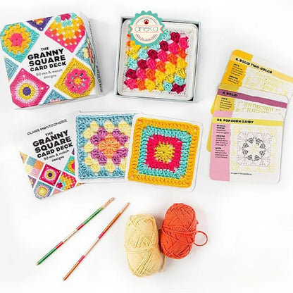 ANEKA - Granny Squares Crochet Deck / Pattern  Design Booklet / Pola Rajutan Kotak