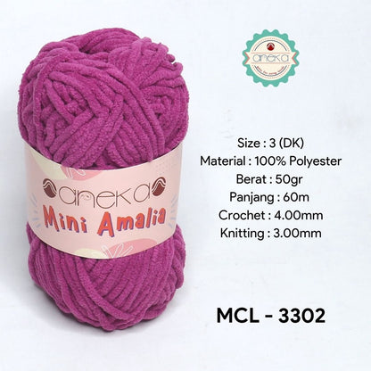 CATALOG - Mini Amalia Knitting Yarn / Small Chenille Yarn