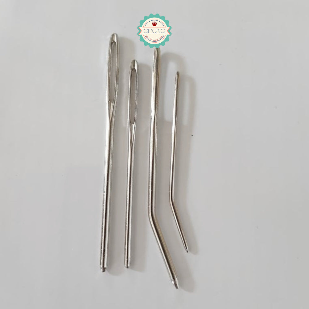 ANEKA - Jarum Tapestry / Sulam Embroiderry / Ujung Bengkok Lurus Tumpul  / Bent Tip Steel Needles