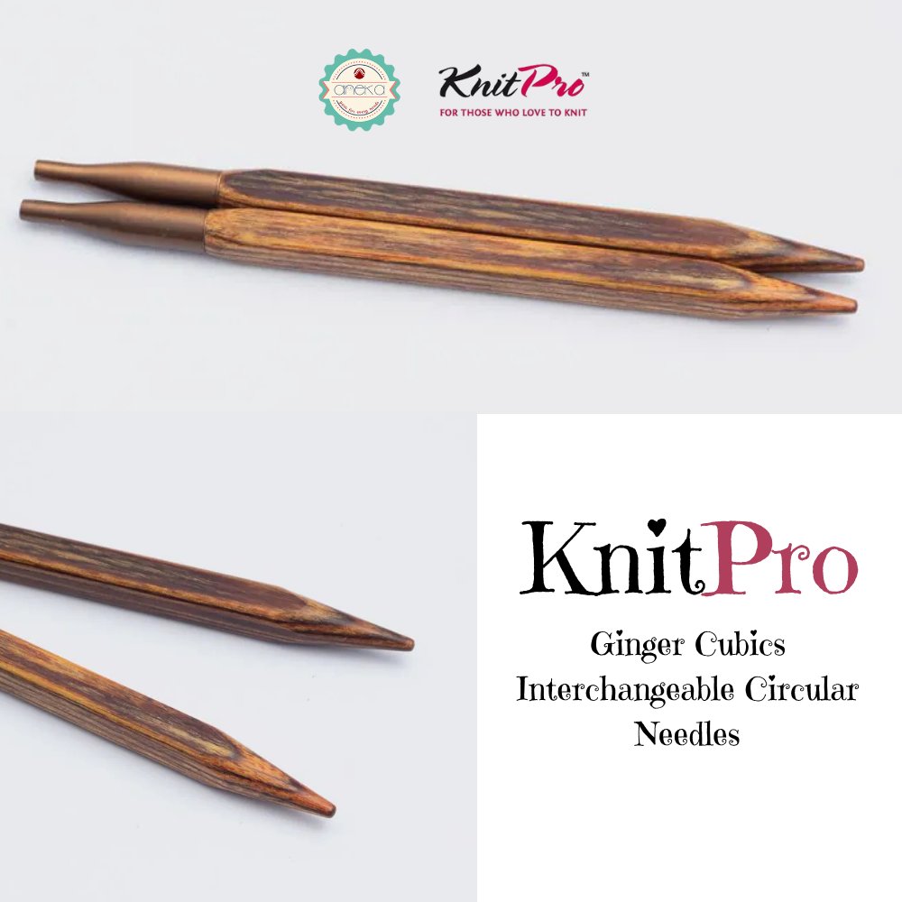 KNITPRO - Ginger Cubics Interchangeable Circular Needles / Alat Rajut Knitting