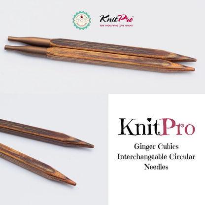 KNITPRO - Ginger Cubics Interchangeable Circular Needles / Alat Rajut Knitting