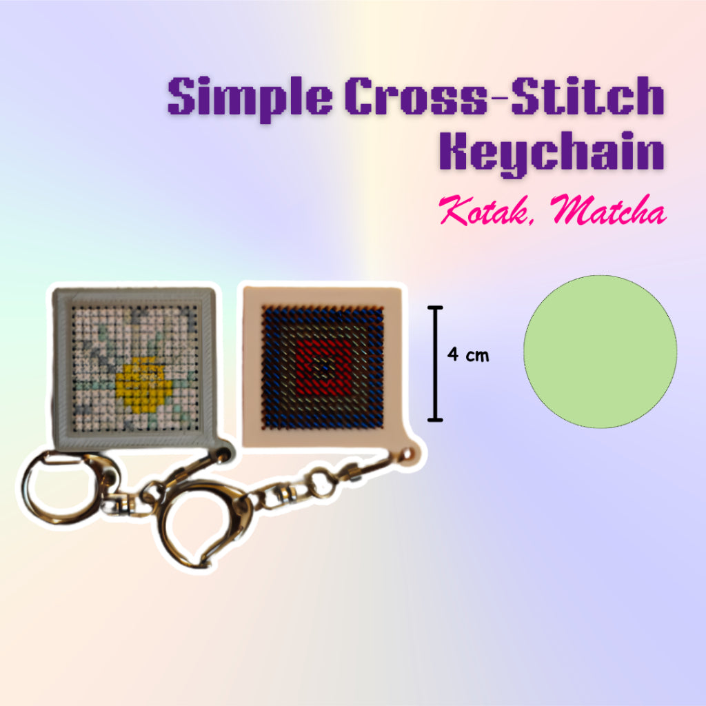 KATALOG -  [TANPA KEYCHAIN & BENANG] 3D Print Embroidery / Cross Stitch / Keychain / Menyulam / Sulam Tangan / Gantungan Kunci
