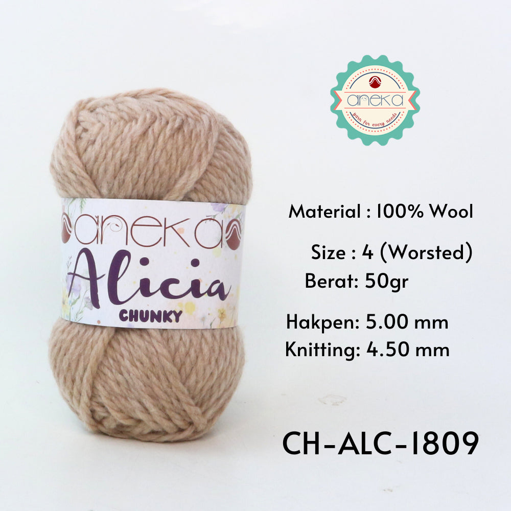 KATALOG - Benang Rajut Alicia Chunky / Wool / Wol Crochet Knitting Yarn