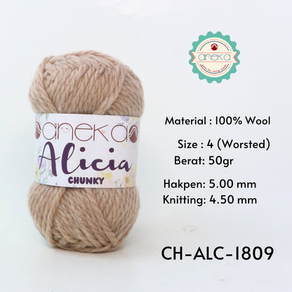 KATALOG - Benang Rajut Alicia Chunky / Wool / Wol Crochet Knitting Yarn