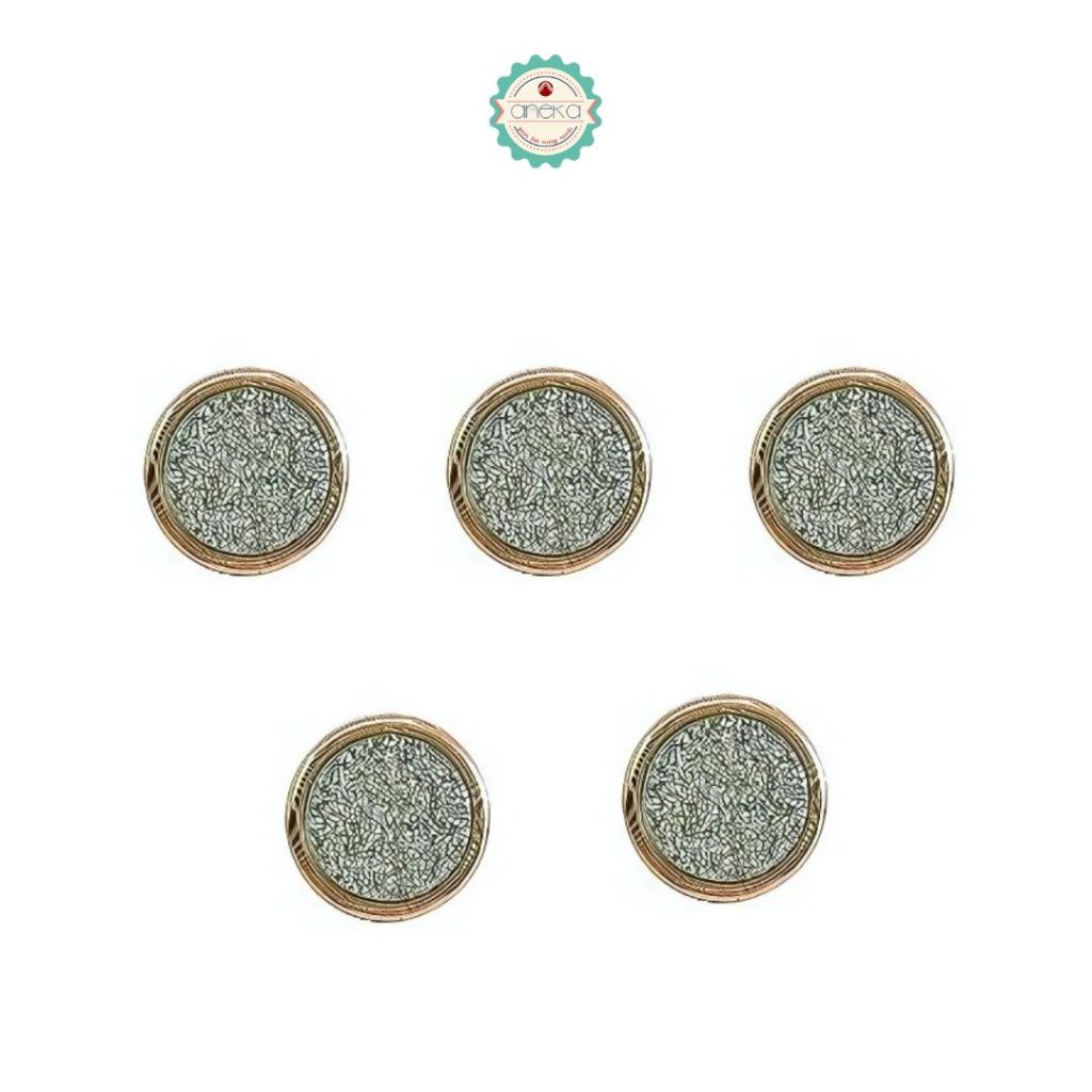 ANEKA - Kancing Baju Glitter Mewah / Tiny Button 11mm Premium