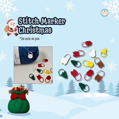 KATALOG- [PRE-ORDER] 3D Print Special Christmas Edition / Aksesoris Peralatan Rajut Knitting Natal DIY