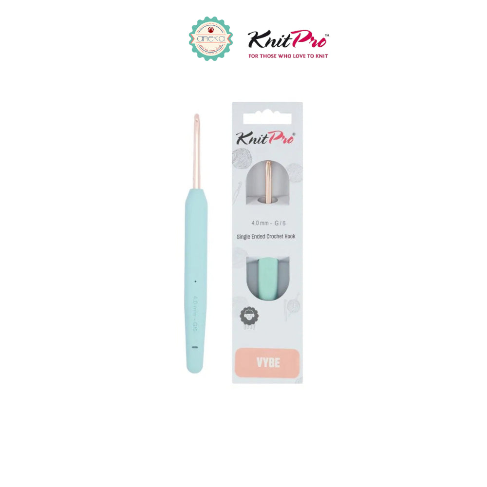 KNITPRO - Vybe Single Ended Crochet Hooks / Alat Rajut Hakpen