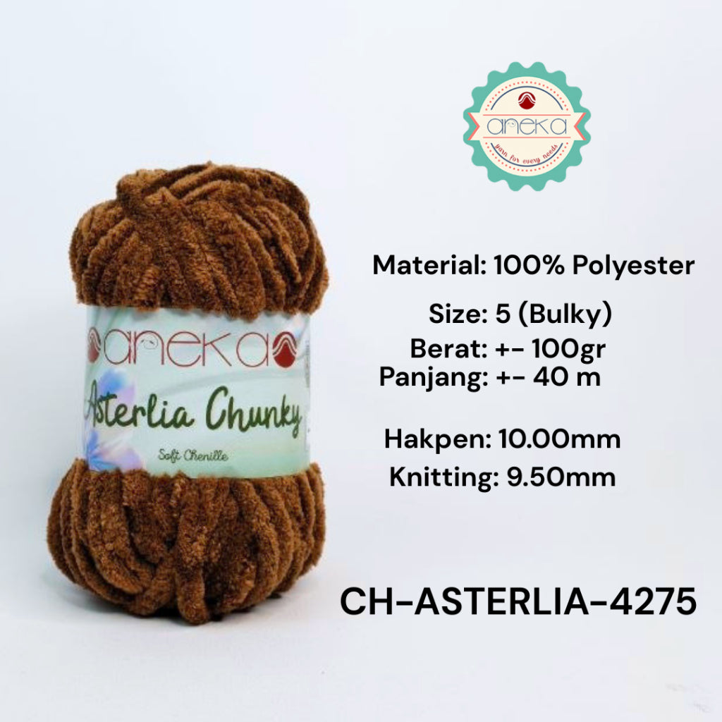 KATALOG - Benang Rajut Asterlia Chunky / Soft Chenille / Crochet Knitting Yarn