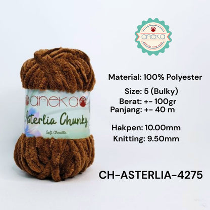 KATALOG - Benang Rajut Asterlia Chunky / Soft Chenille / Crochet Knitting Yarn