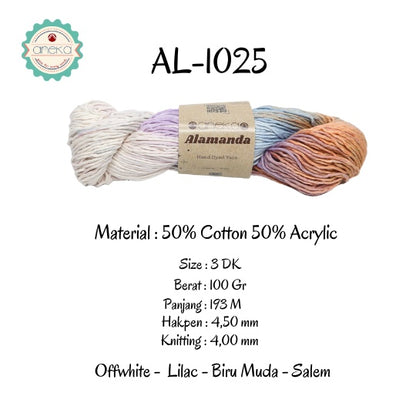 KATALOG - Benang Rajut Alamanda / Hand Dyed Yarn Cotton Yarn / Katun