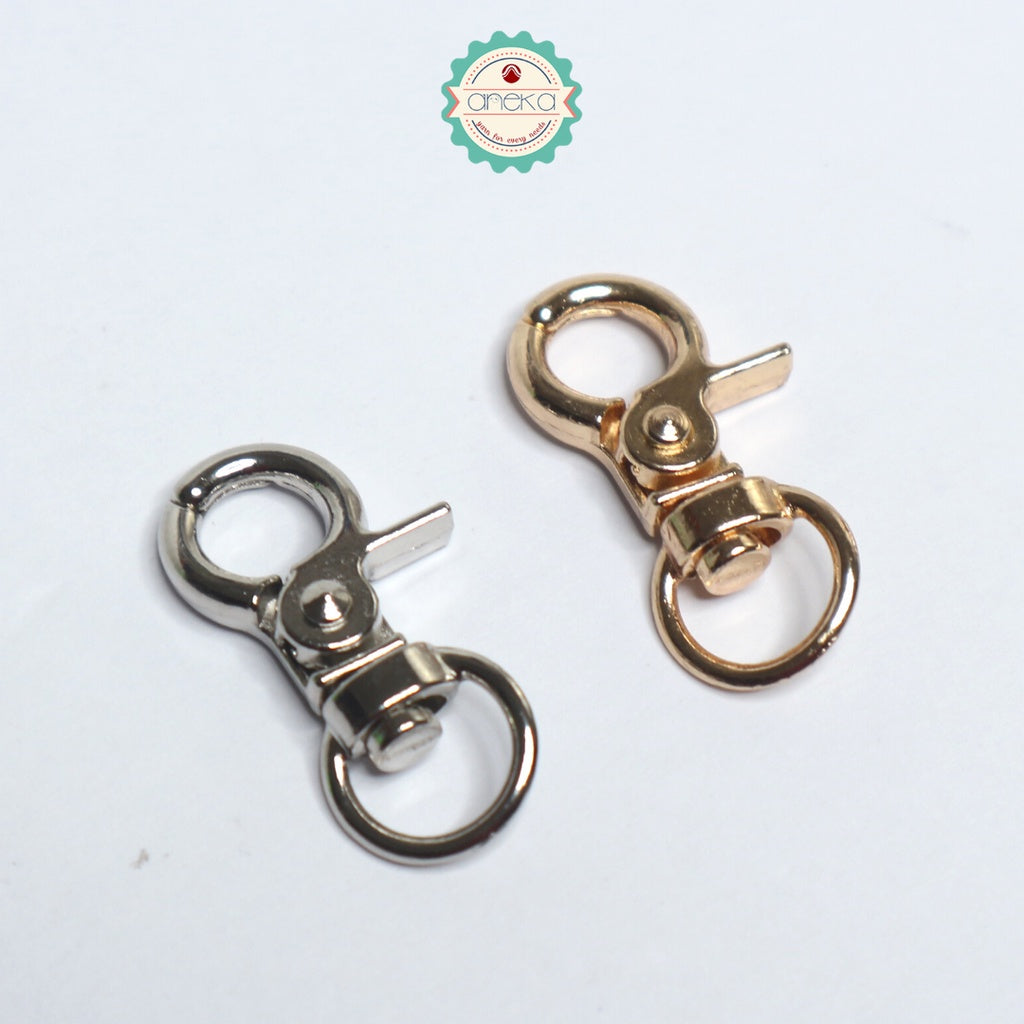 ANEKA - [2PCS] Kait Tas Kecil Emas / Silver / Hitam