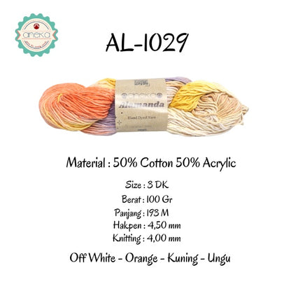 KATALOG - Benang Rajut Alamanda / Hand Dyed Yarn Cotton Yarn / Katun