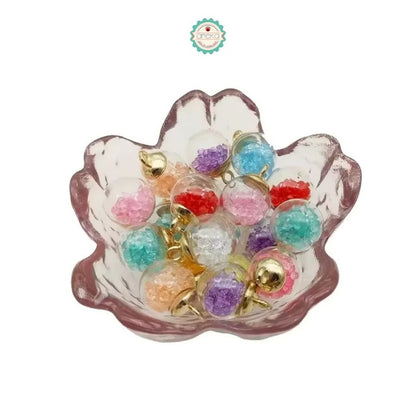 ANEKA - [5PCS] Charm Bola Kristal / Liontin / Pendant /  Luminous Transparent Glass Ball DIY Accesories