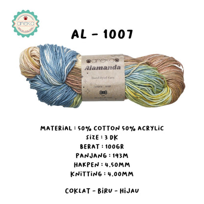 KATALOG - Benang Rajut Alamanda / Hand Dyed Yarn Cotton Yarn / Katun