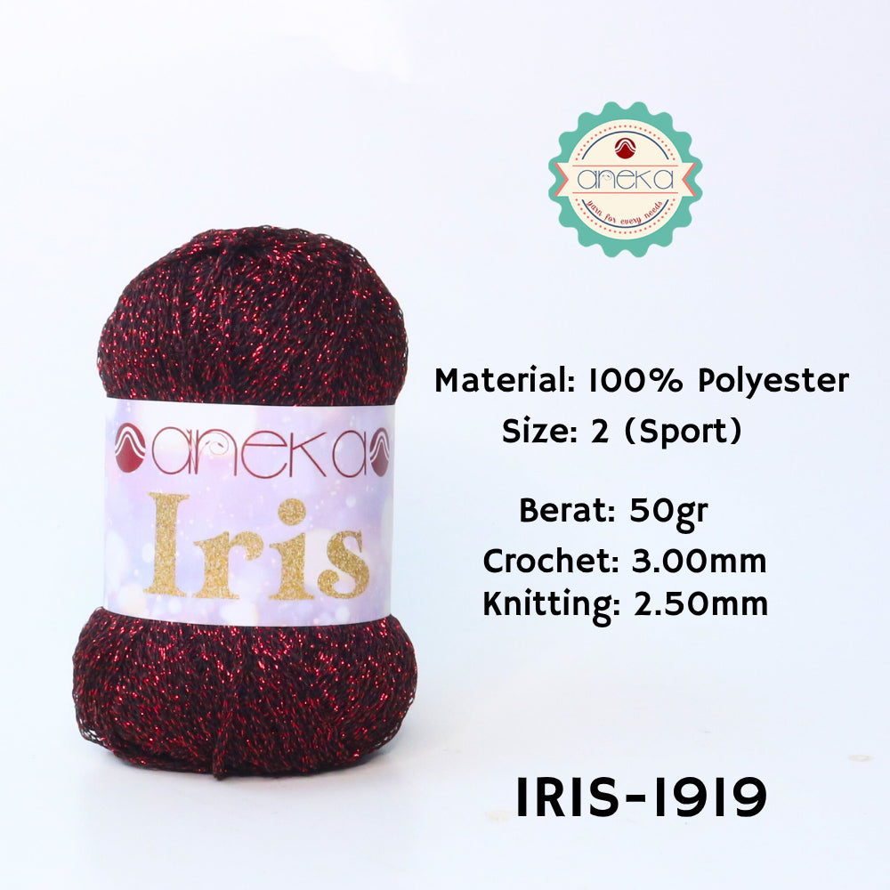 KATALOG - Benang Rajut Iris Glitter / Crochet Knitting Yarn