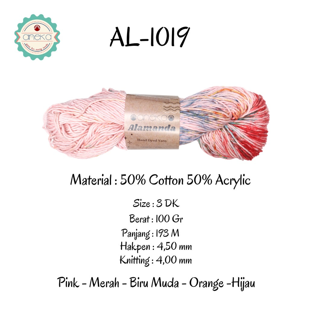 KATALOG - Benang Rajut Alamanda / Hand Dyed Yarn Cotton Yarn / Katun
