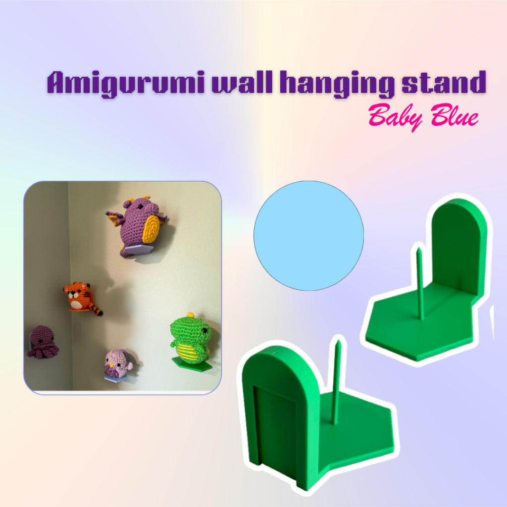 ANEKA - 3D Print Amigurumi Wall Hanging Stand / Penyangga Boneka Rajut / Hiasan Tembok