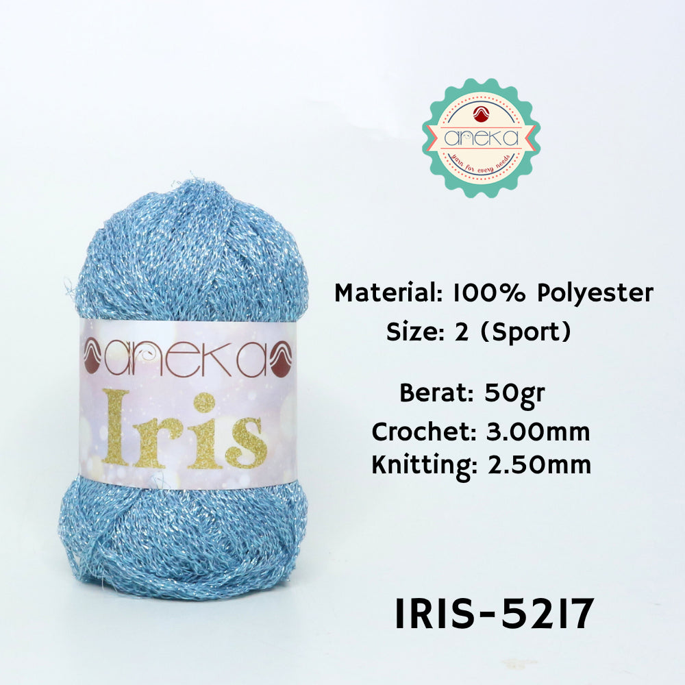 KATALOG - Benang Rajut Iris Glitter / Crochet Knitting Yarn