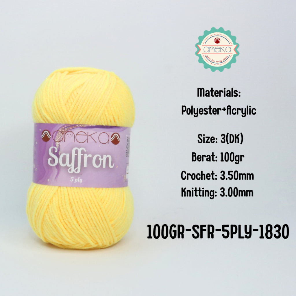 KATALOG - Benang Rajut Saffron 5 Ply 100gr / Crochet Knitting Yarn