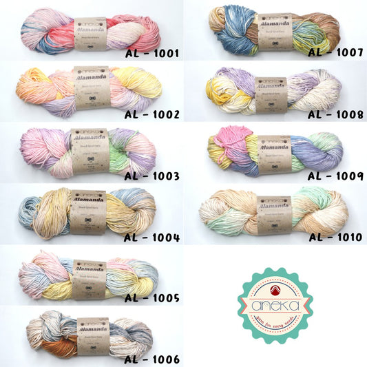 KATALOG - Benang Rajut Alamanda / Hand Dyed Yarn Cotton Yarn / Katun