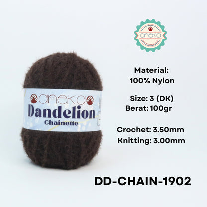 KATALOG - Benang Rajut Knitting Dandelion Chainette / Crochet Yarn Nylon / Nilon