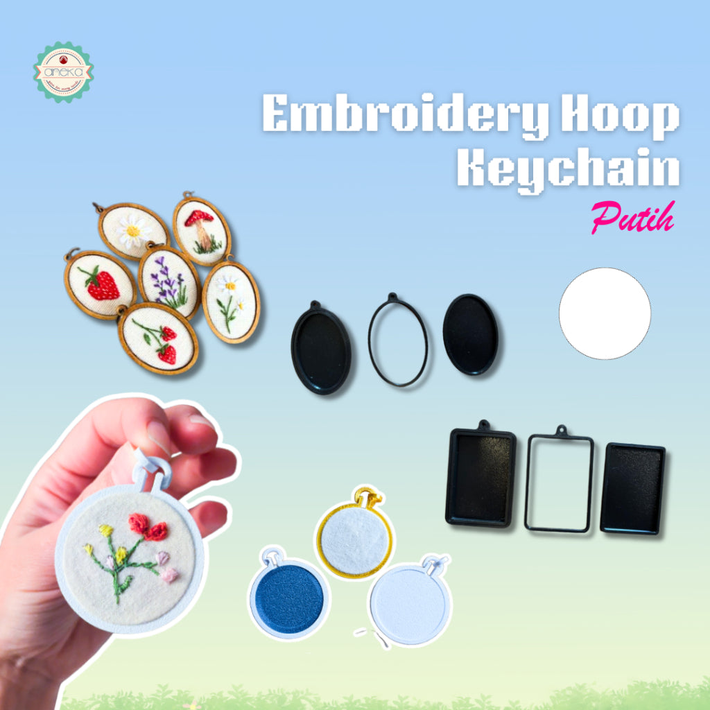 KATALOG - [TANPA KAIN] 3D Print Peralatan Menyulam Pemidangan Kecil / Embroidery Hoop